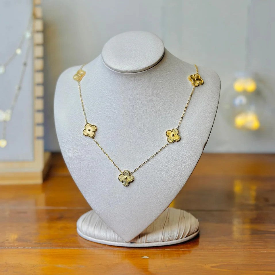 Vera Clover Necklace - Gold