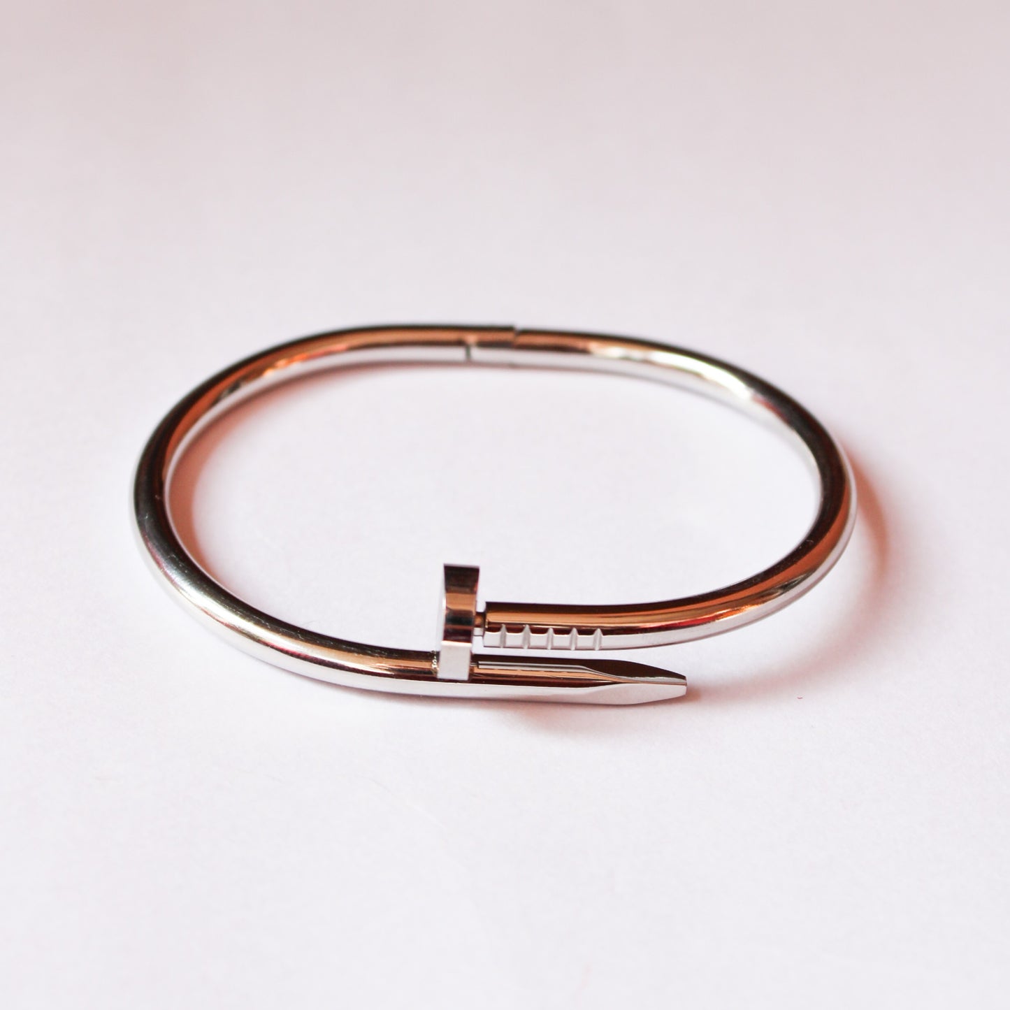 Cleo Nail Bracelet - Silver