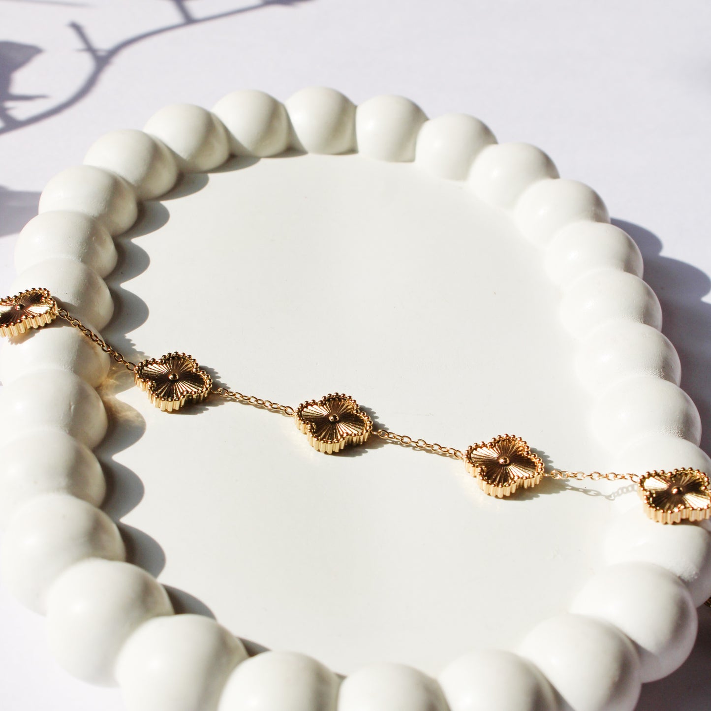 Vera Clover Necklace - Gold