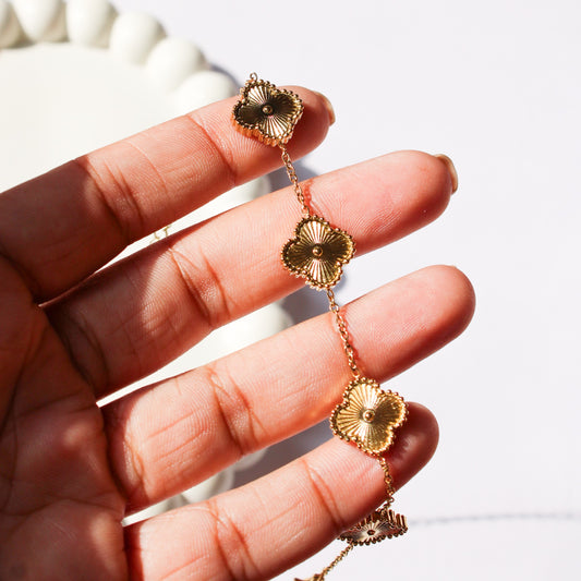 Lia Clover Bracelet - Gold