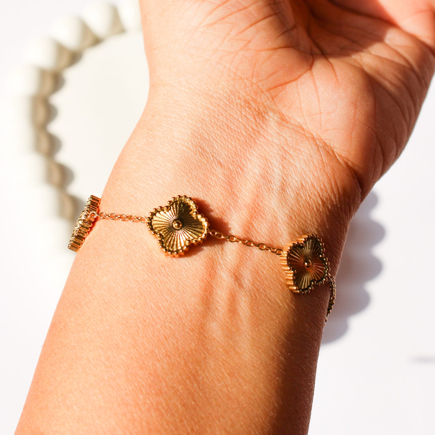 Lia Clover Bracelet - Gold