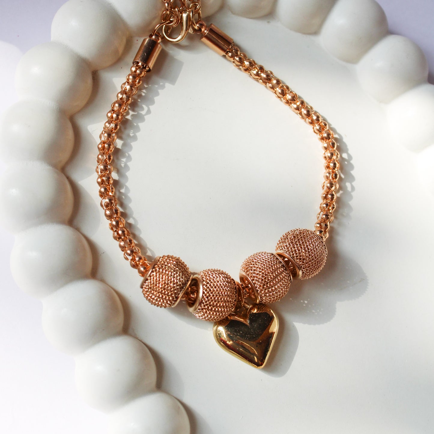 Olivia Heart Bracelet - Gold