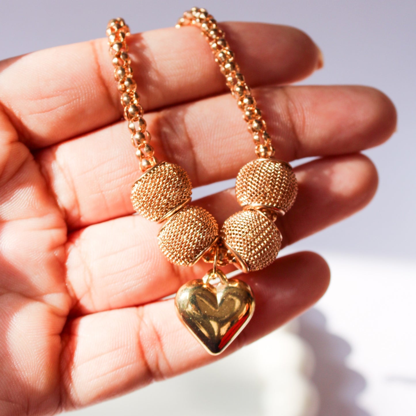 Olivia Heart Bracelet - Gold