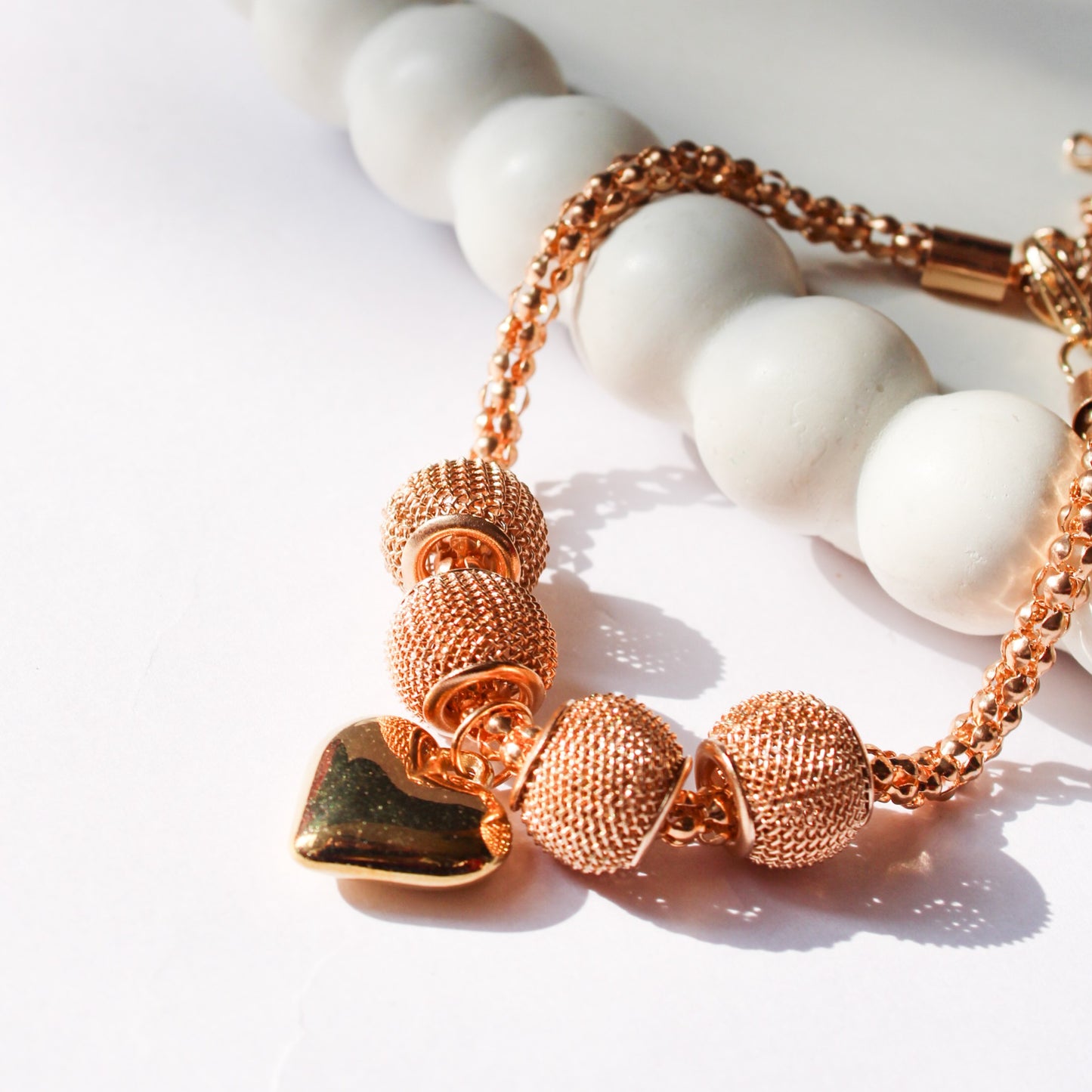 Olivia Heart Bracelet - Gold
