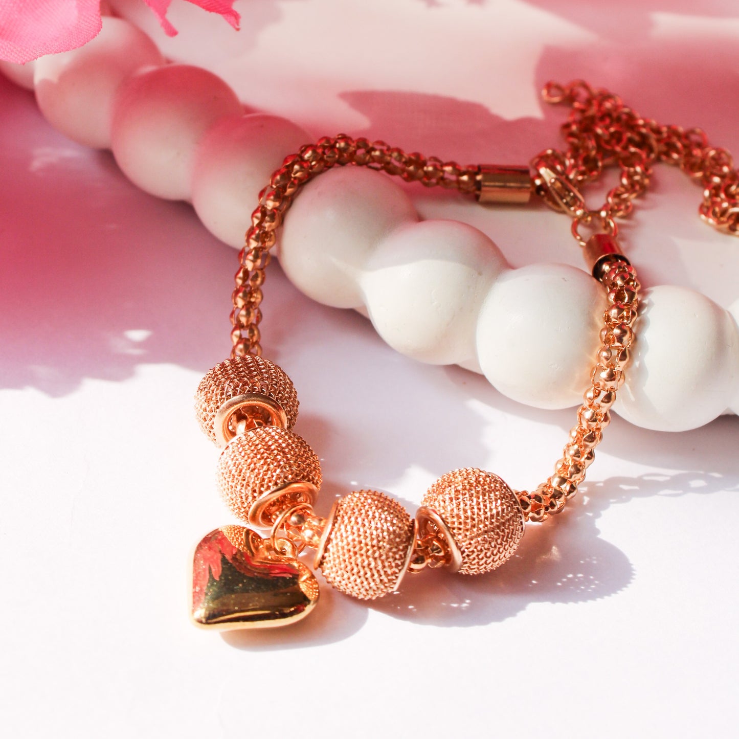 Olivia Heart Bracelet - Gold