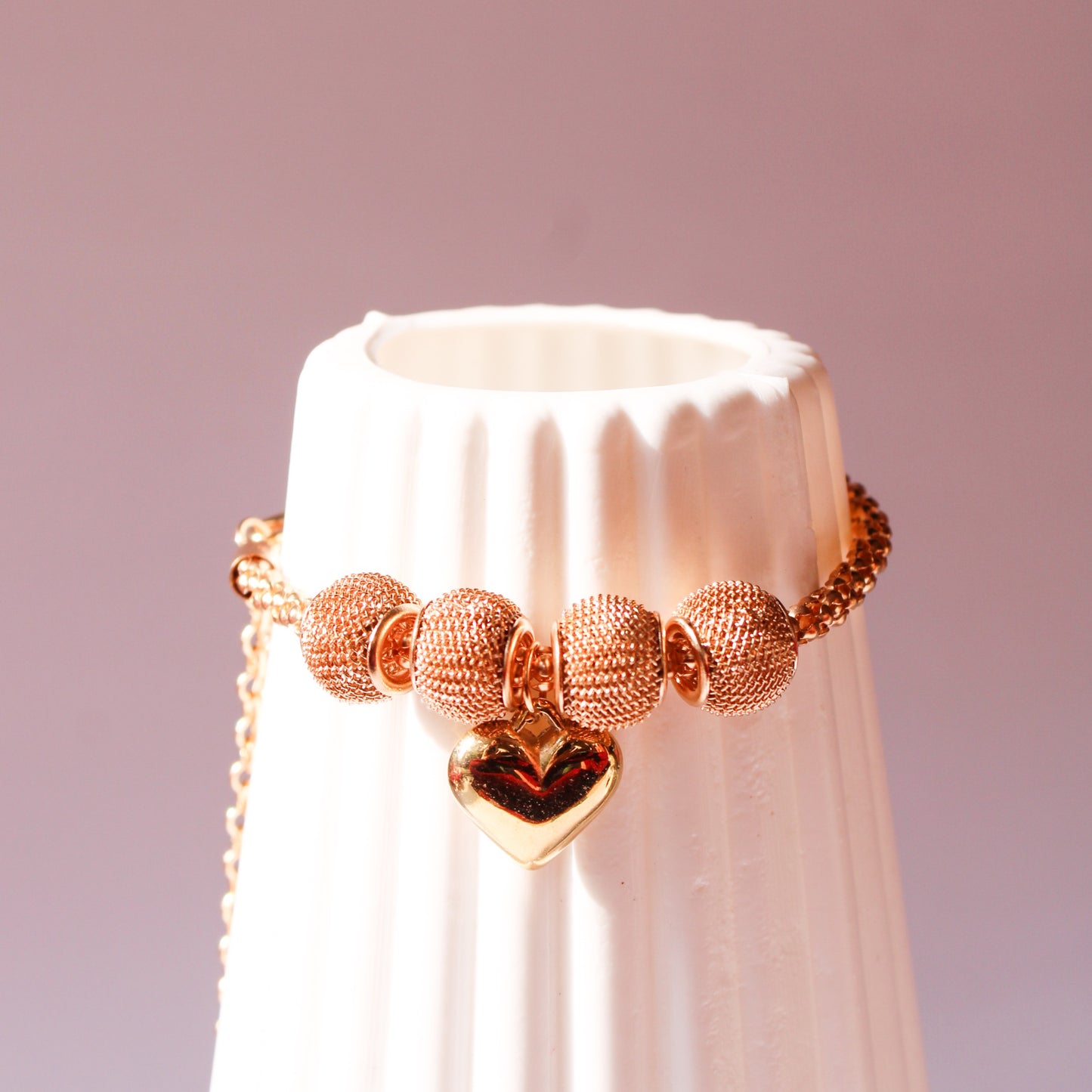 Olivia Heart Bracelet - Gold