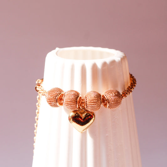Olivia Heart Bracelet - Gold