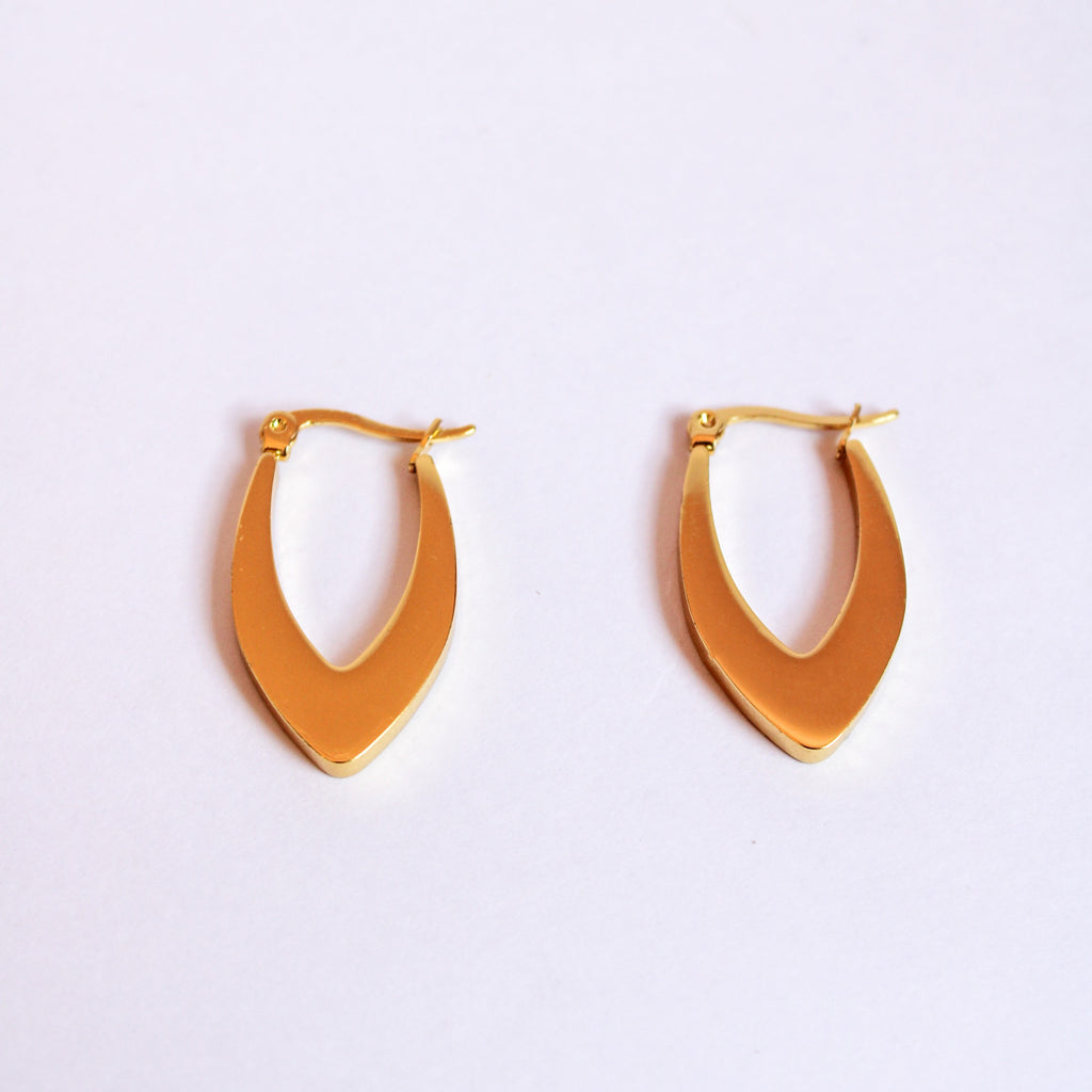 Scarlet Hoop Earrings
