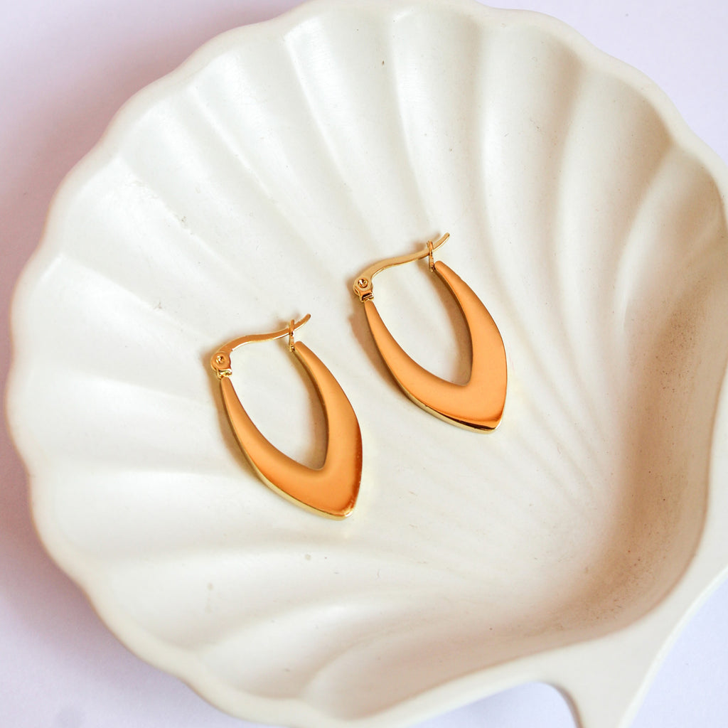Scarlet Hoop Earrings