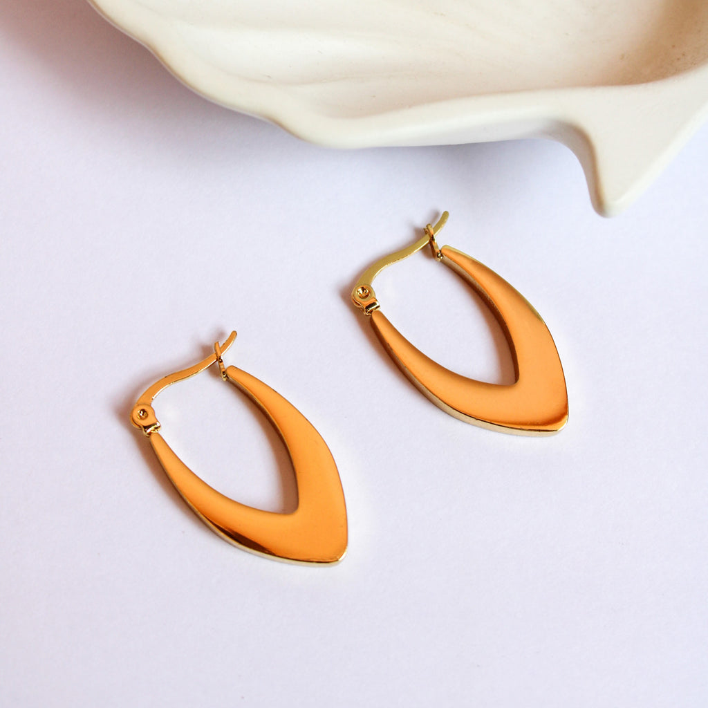 Scarlet Hoop Earrings