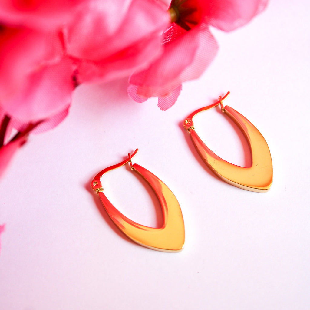 Scarlet Hoop Earrings