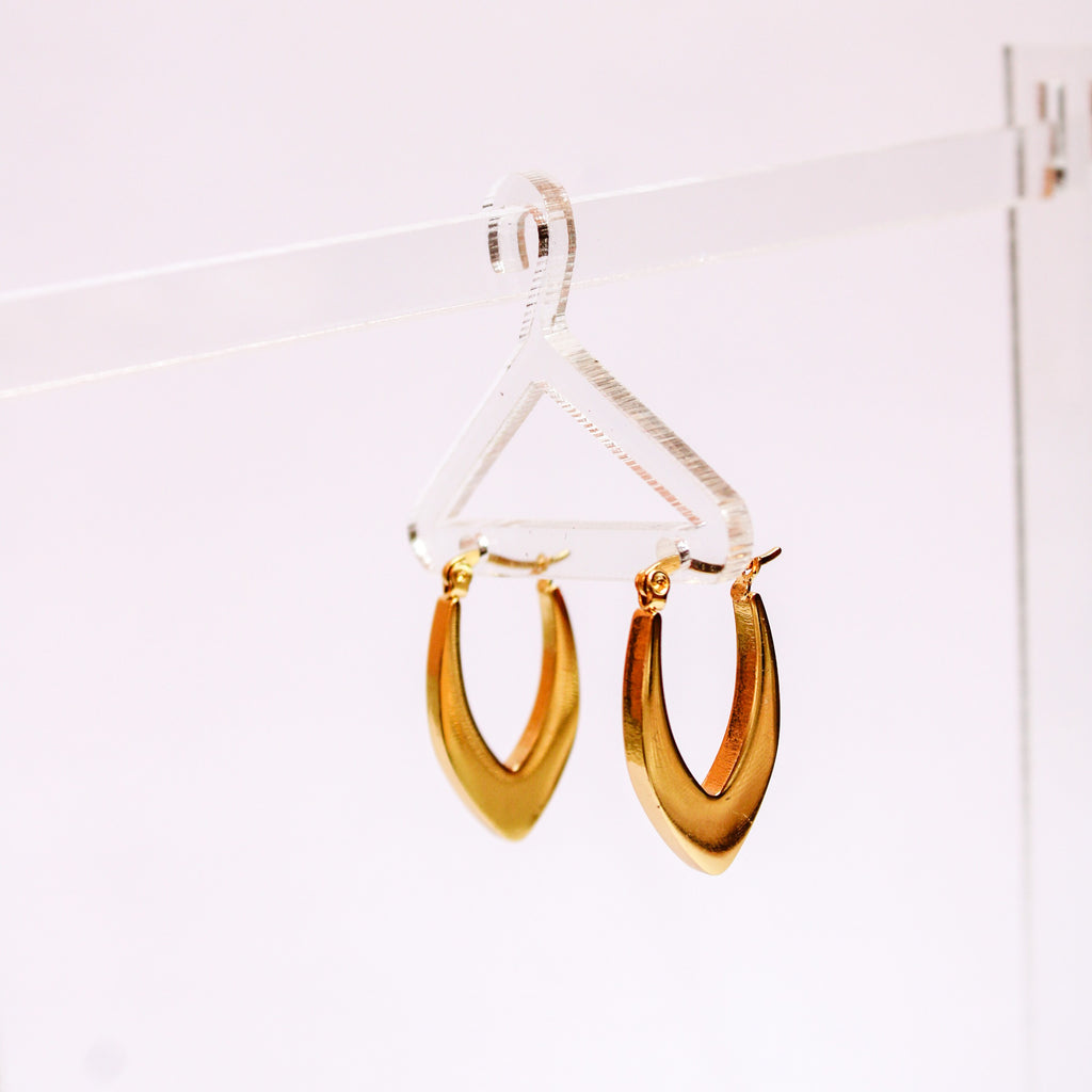 Scarlet Hoop Earrings