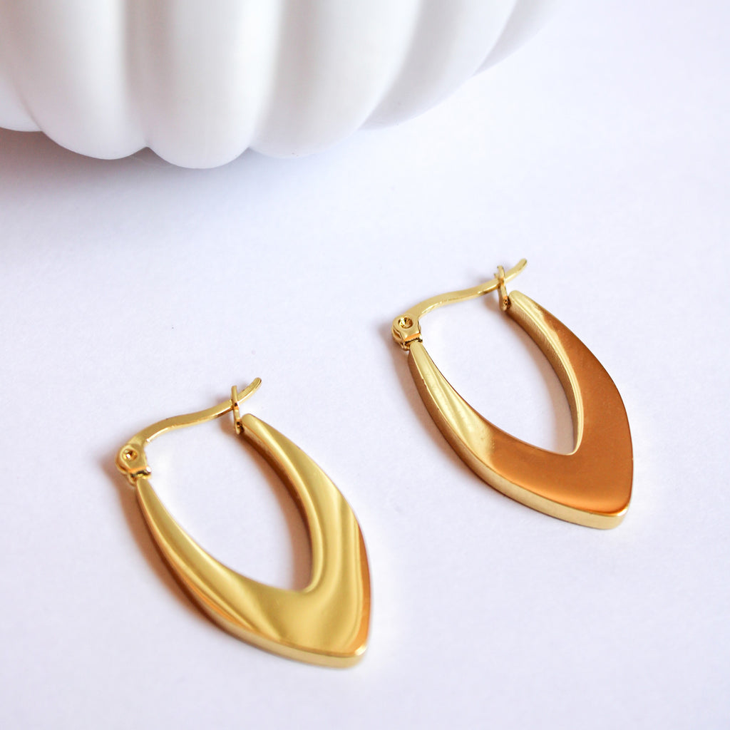 Scarlet Hoop Earrings