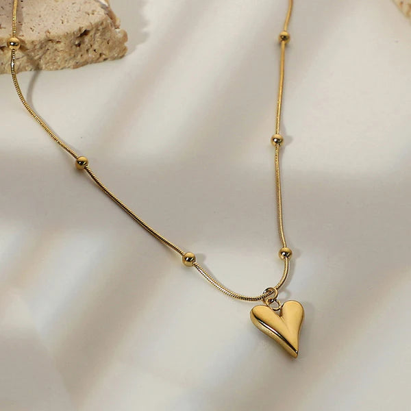 Violet Heart Necklace