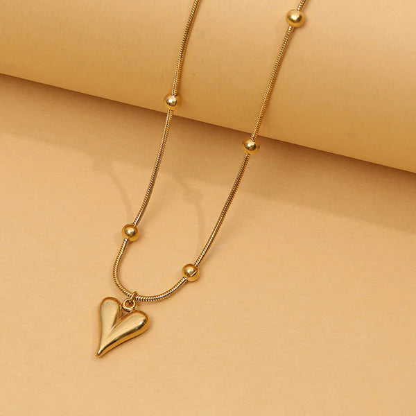 Violet Heart Necklace