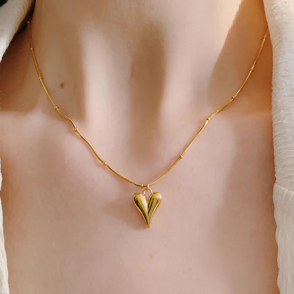 Violet Heart Necklace