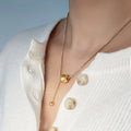 Athena Gold Spherical Pendant Necklace