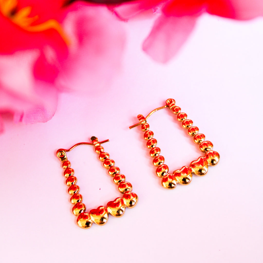 Eden Heart Hoops Earrings