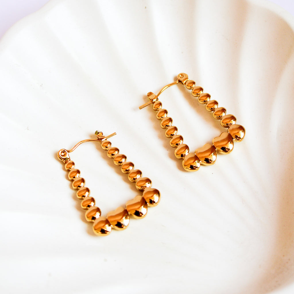 Eden Heart Hoops Earrings