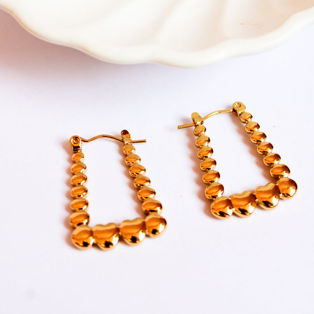 Eden Heart Hoops Earrings