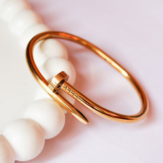 Cleo Nail Bracelet - Gold