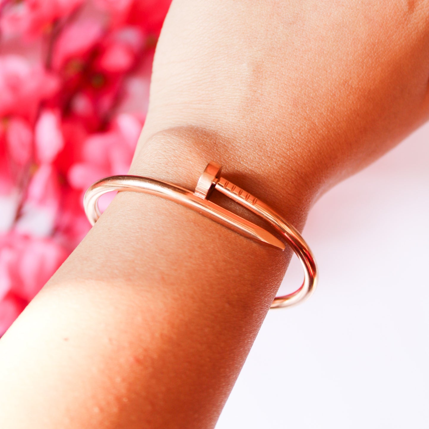 Cleo Nail Bracelet - Rose Gold