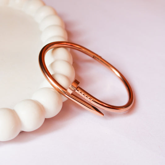 Cleo Nail Bracelet - Rose Gold