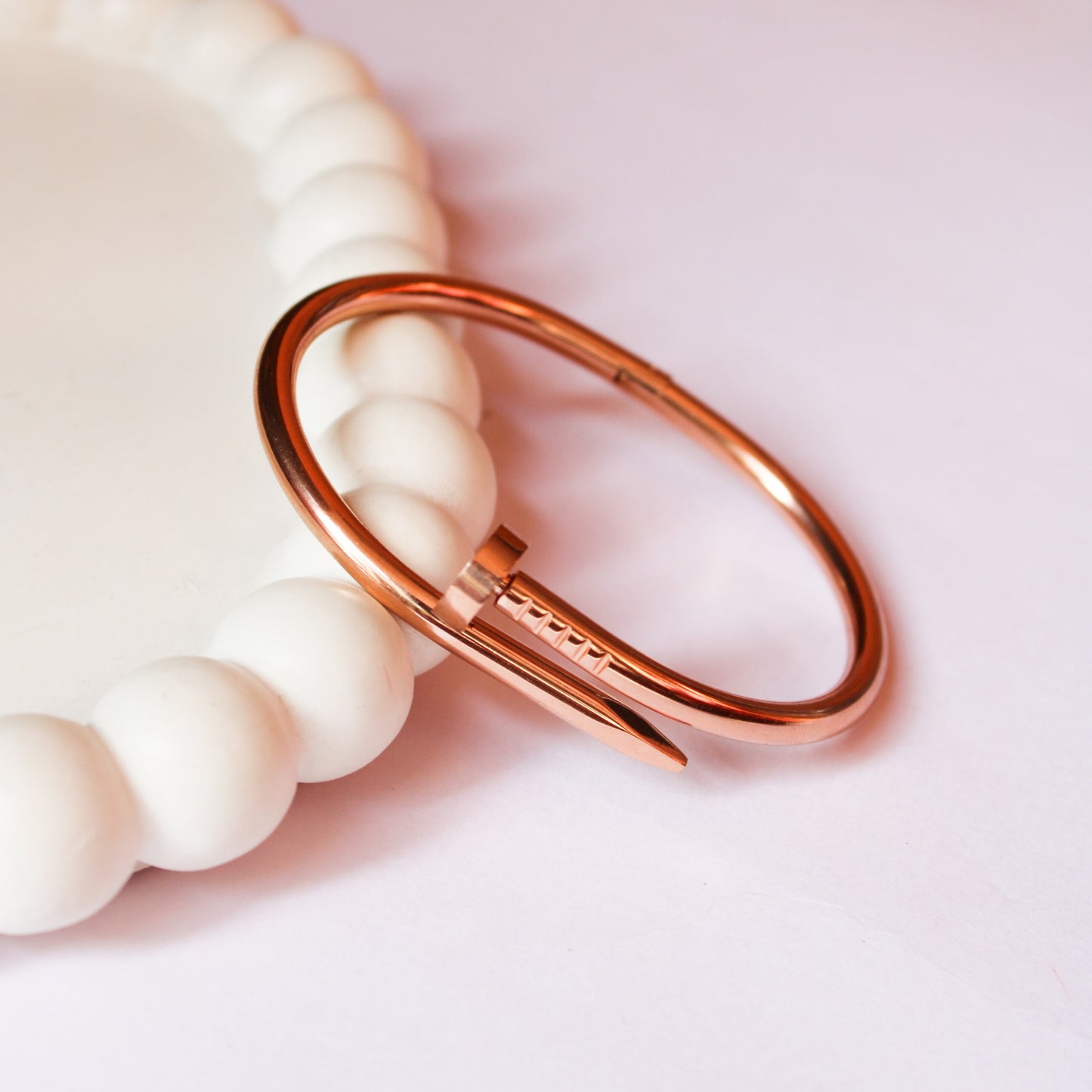 Cleo Nail Bracelet - Rose Gold