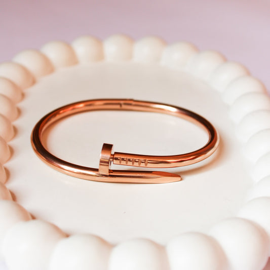 Cleo Nail Bracelet - Rose Gold