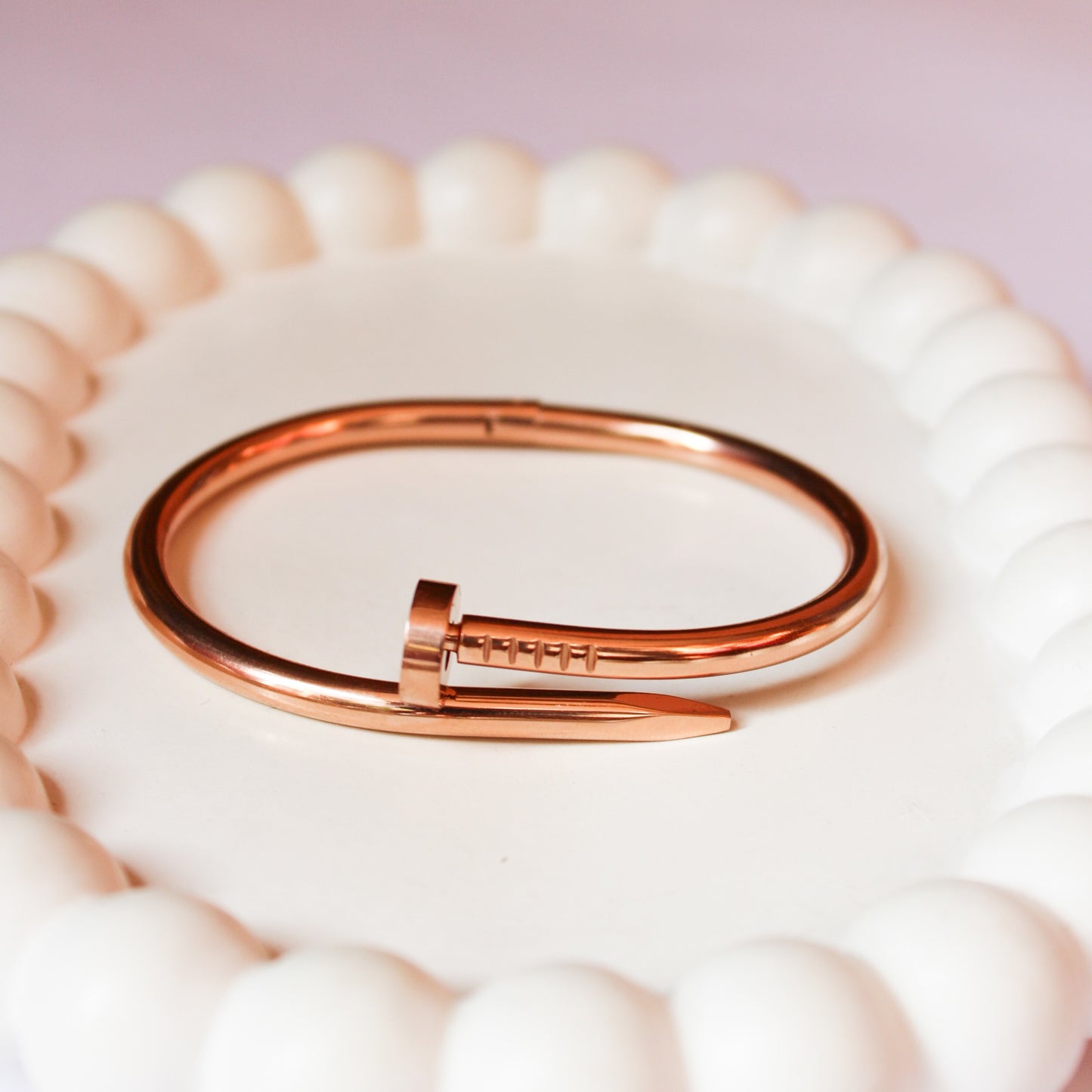 Cleo Nail Bracelet - Rose Gold