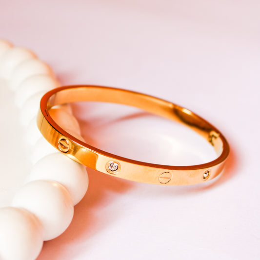 Amber Gold Bracelet