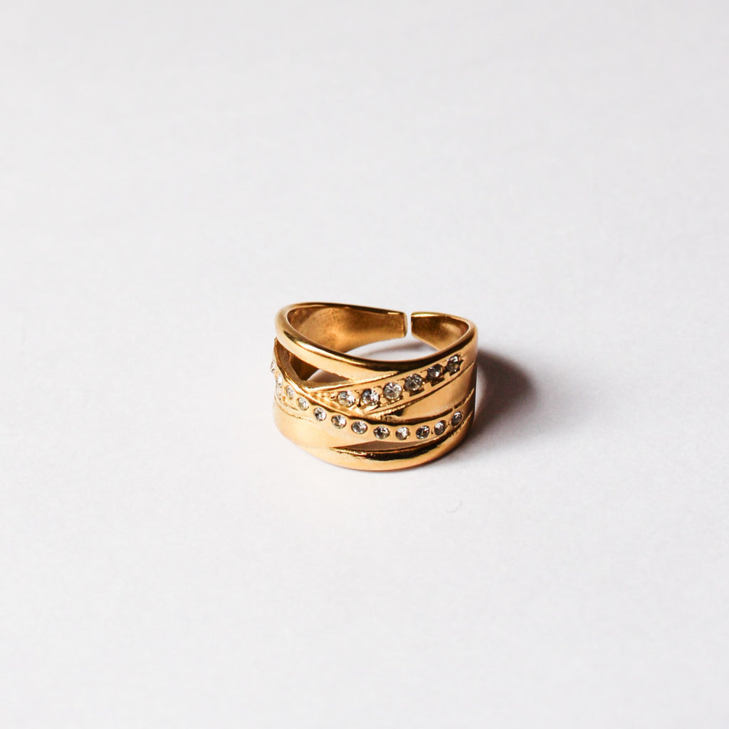 Willow Gold Zirconia Ring