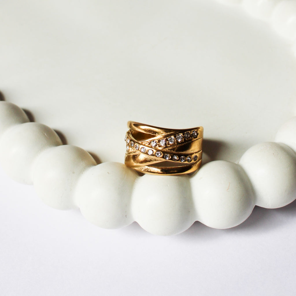 Willow Gold Zirconia Ring