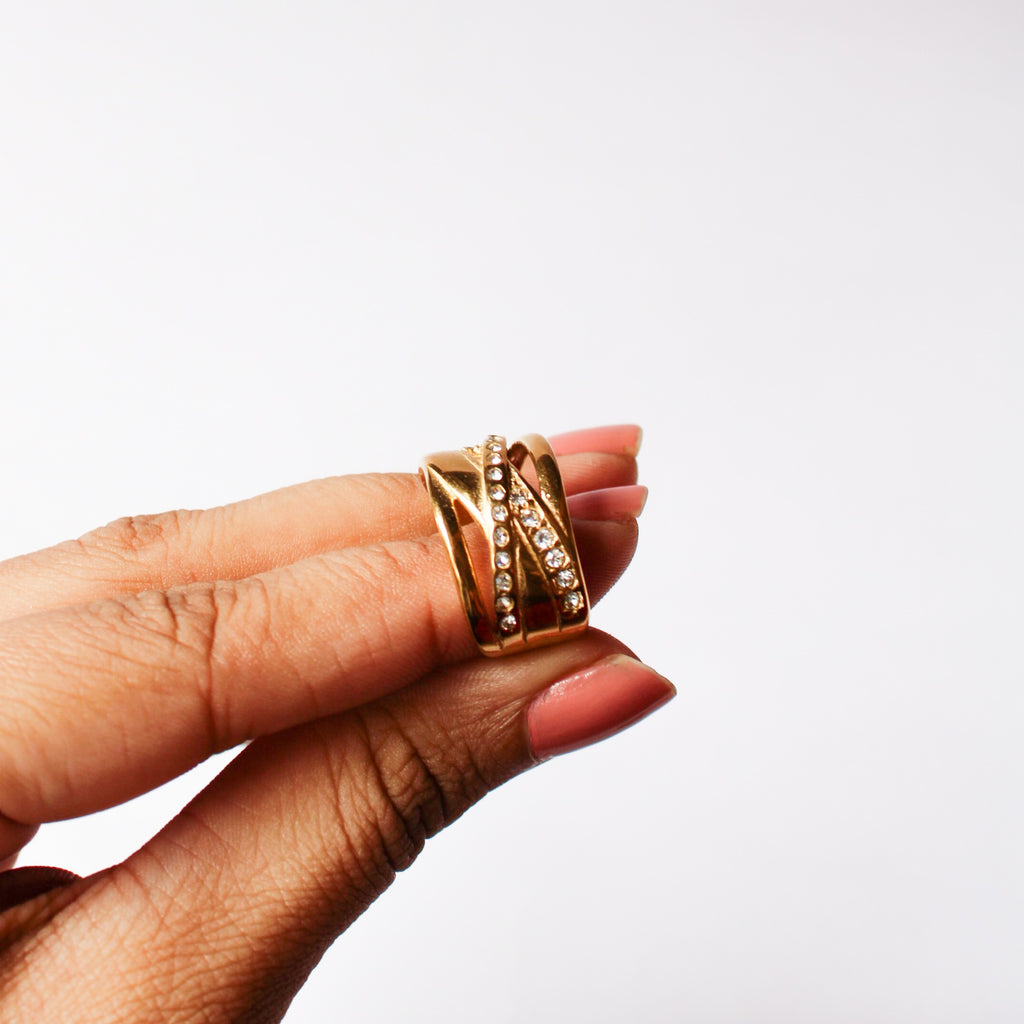 Willow Gold Zirconia Ring