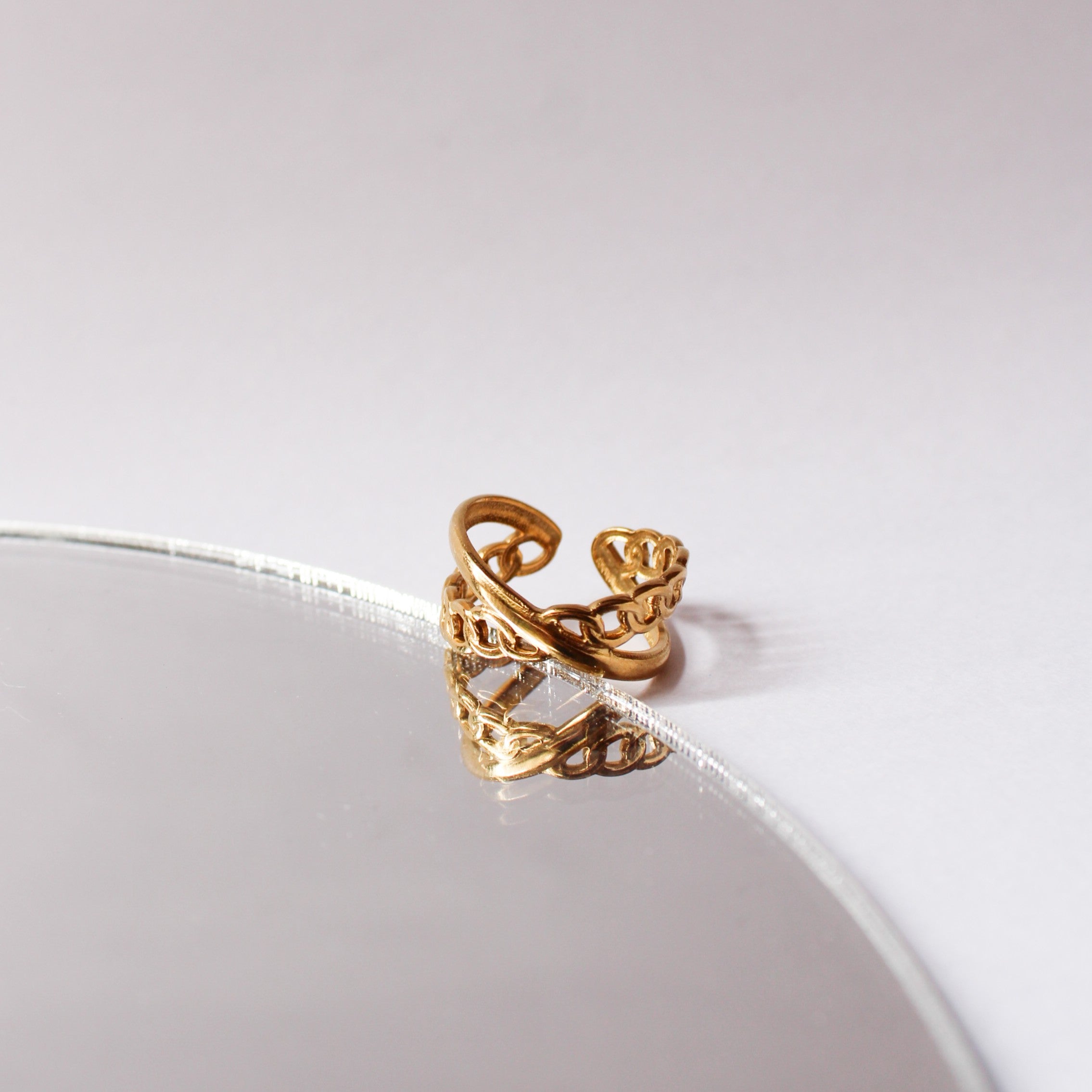 Elsie Gold Adjustable Ring