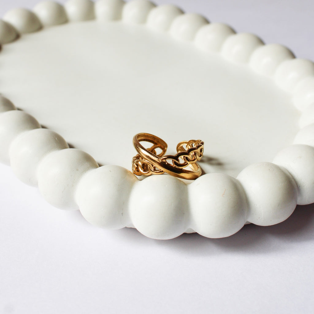 Elsie Gold Adjustable Ring
