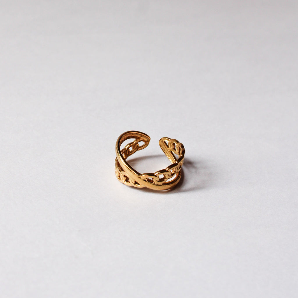 Elsie Gold Adjustable Ring