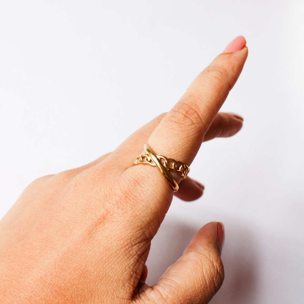 Elsie Gold Adjustable Ring