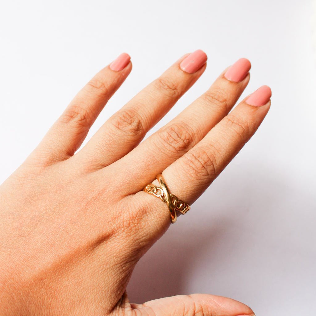 Elsie Gold Adjustable Ring