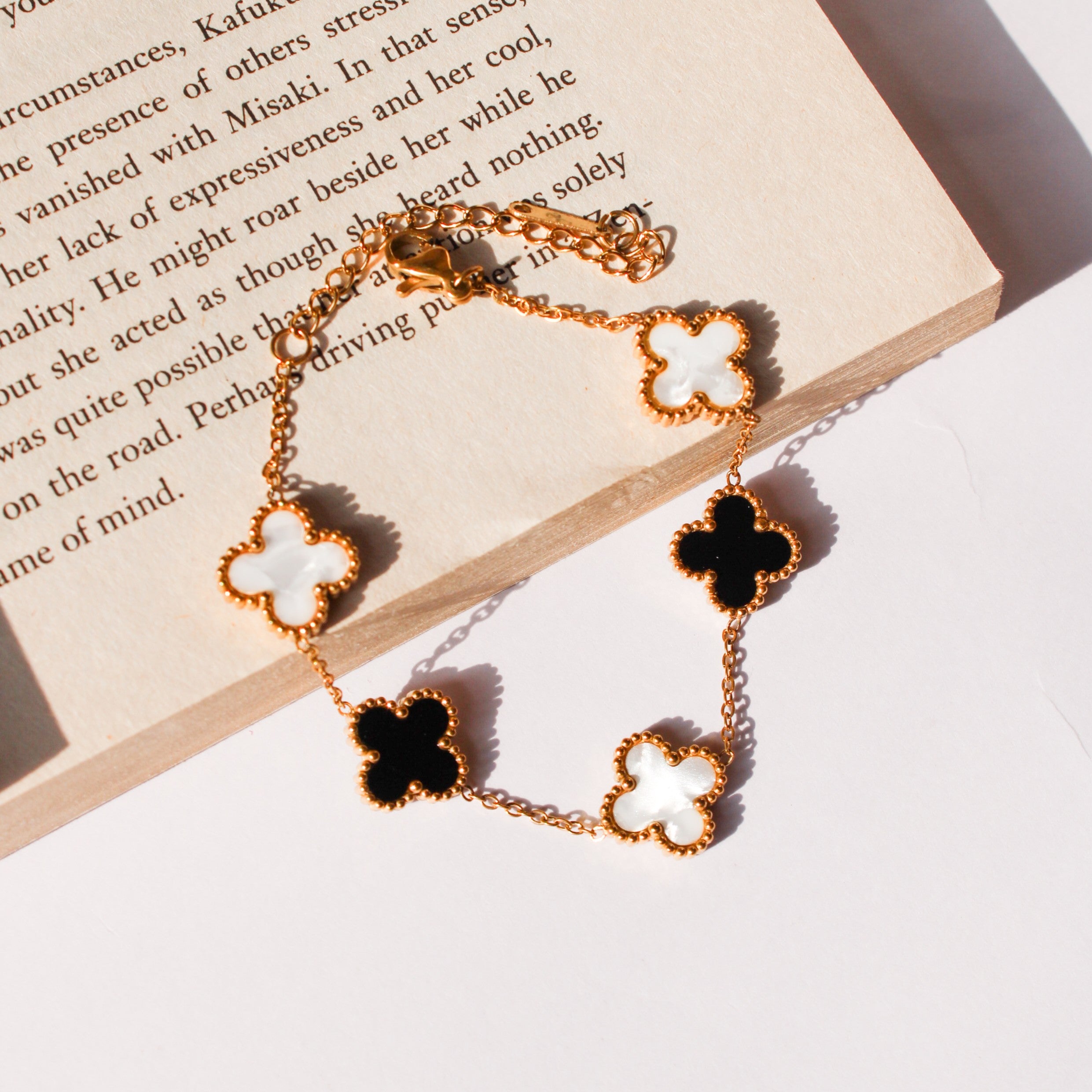 Lia Black Clover Bracelet