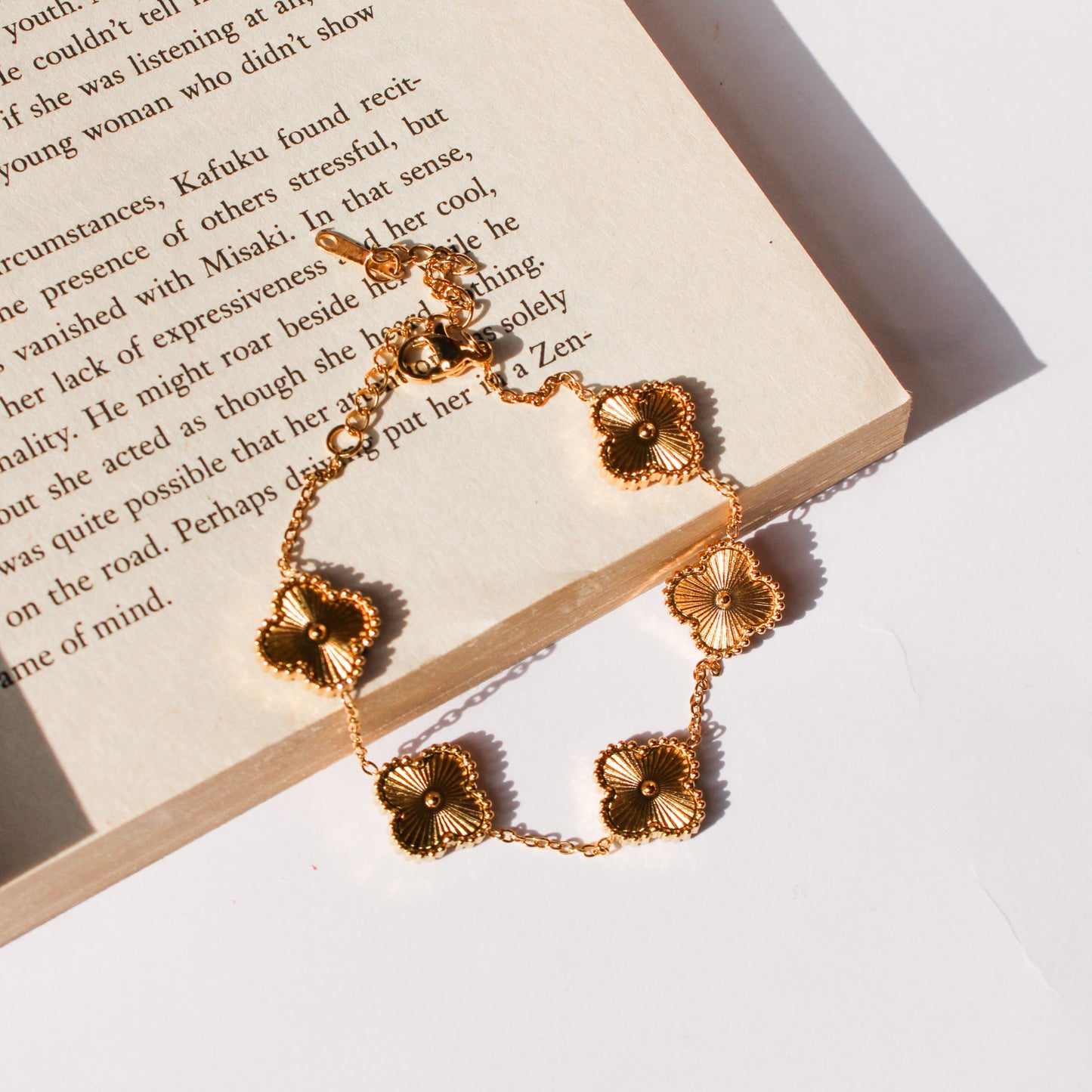 Lia Clover Bracelet - Gold