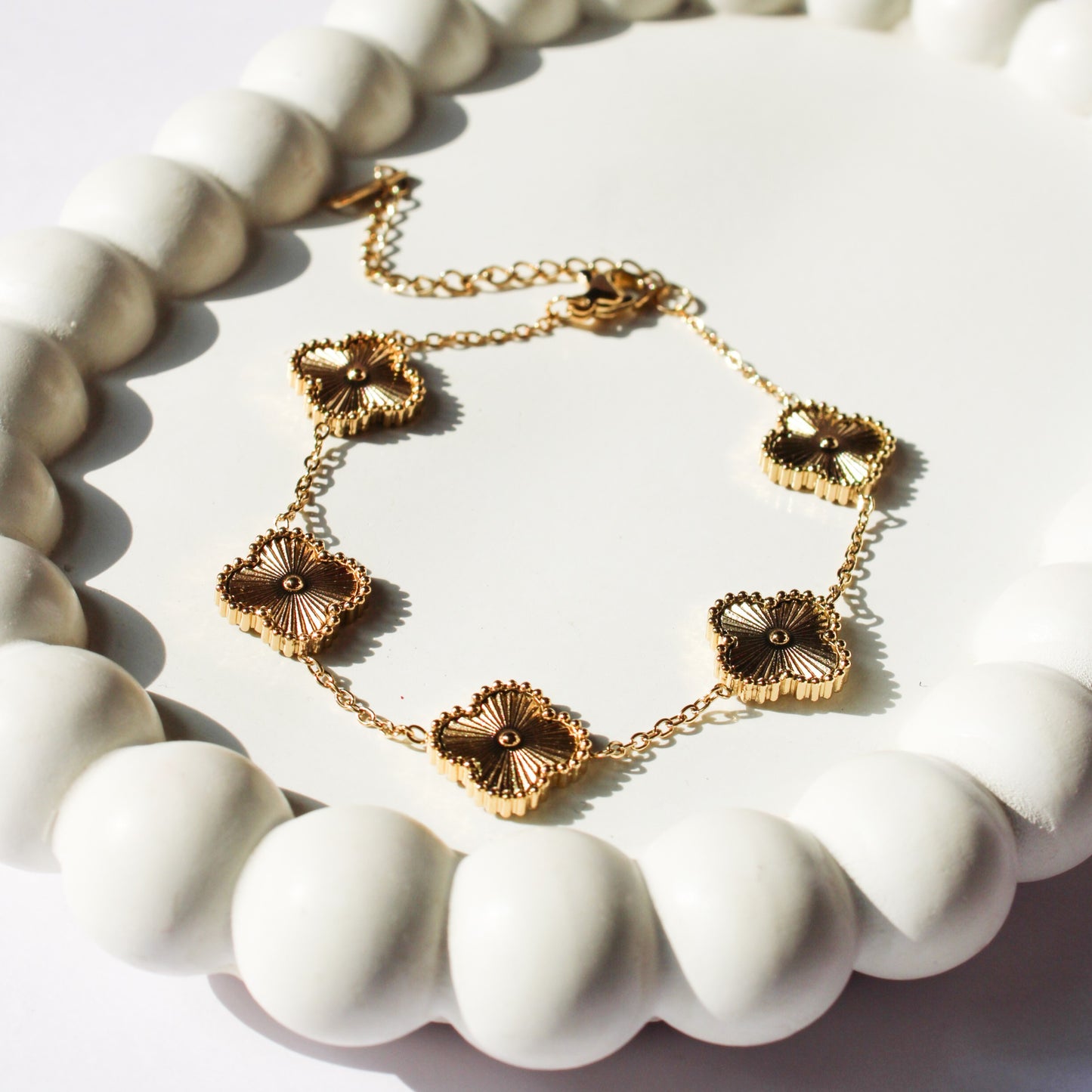 Lia Clover Bracelet - Gold