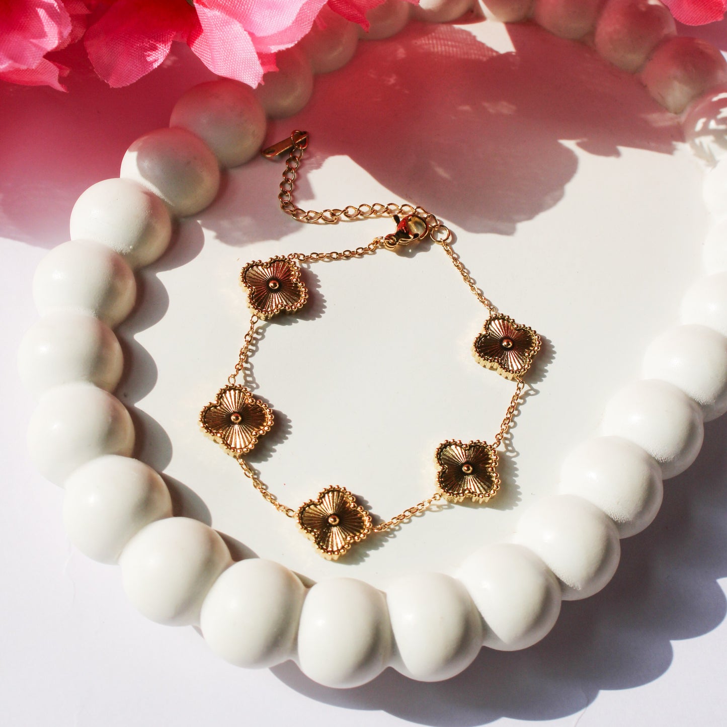 Lia Clover Bracelet - Gold