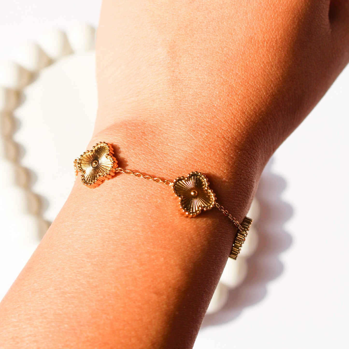 Lia Clover Bracelet - Gold