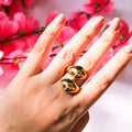 Olive Chunky Ring