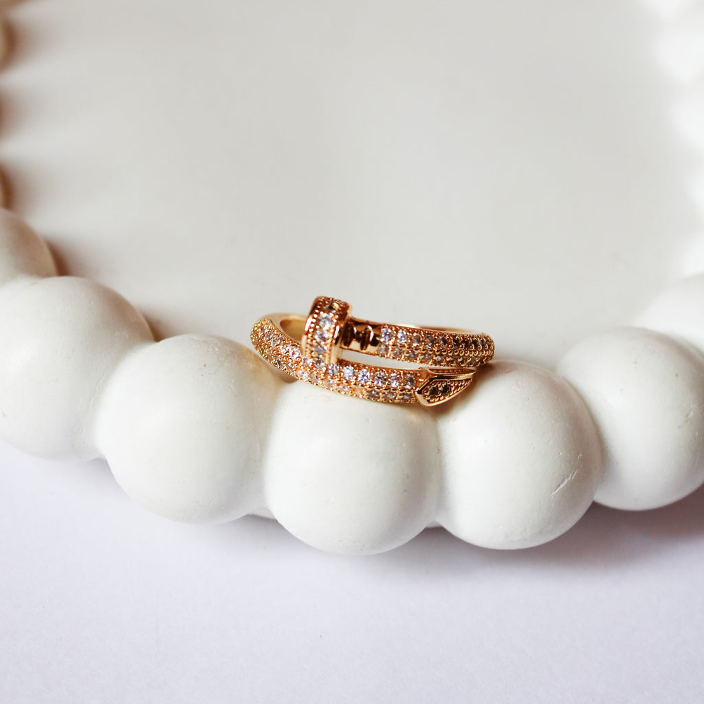 Aria Gold Nail Ring