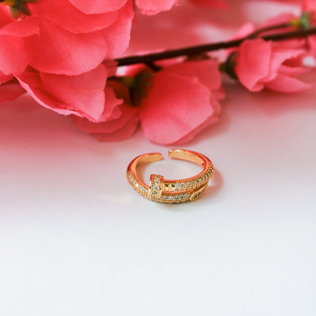 Aria Gold Nail Ring