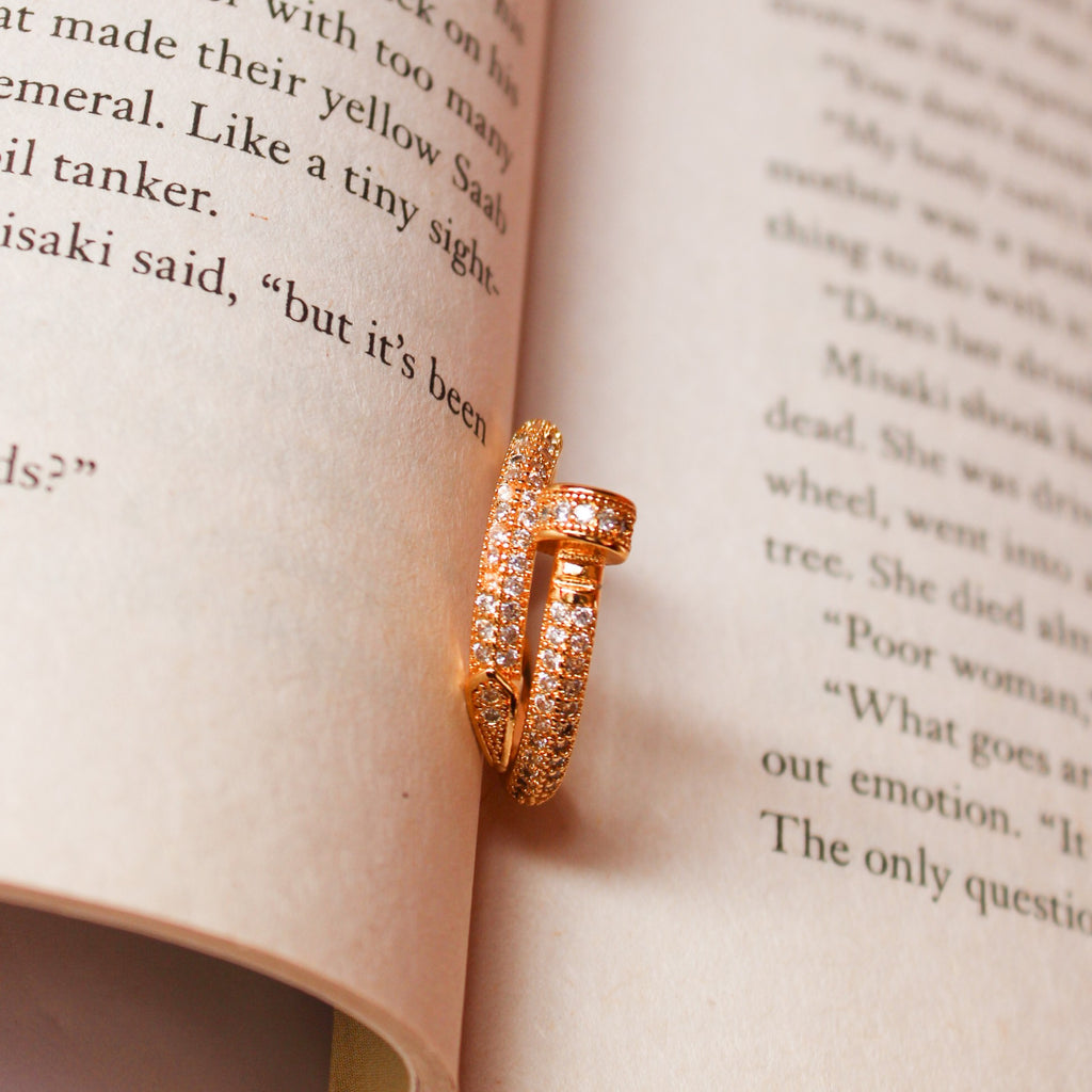 Aria Gold Nail Ring