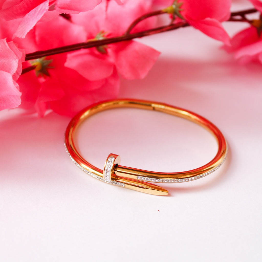 Gia Gold Studded Bracelet