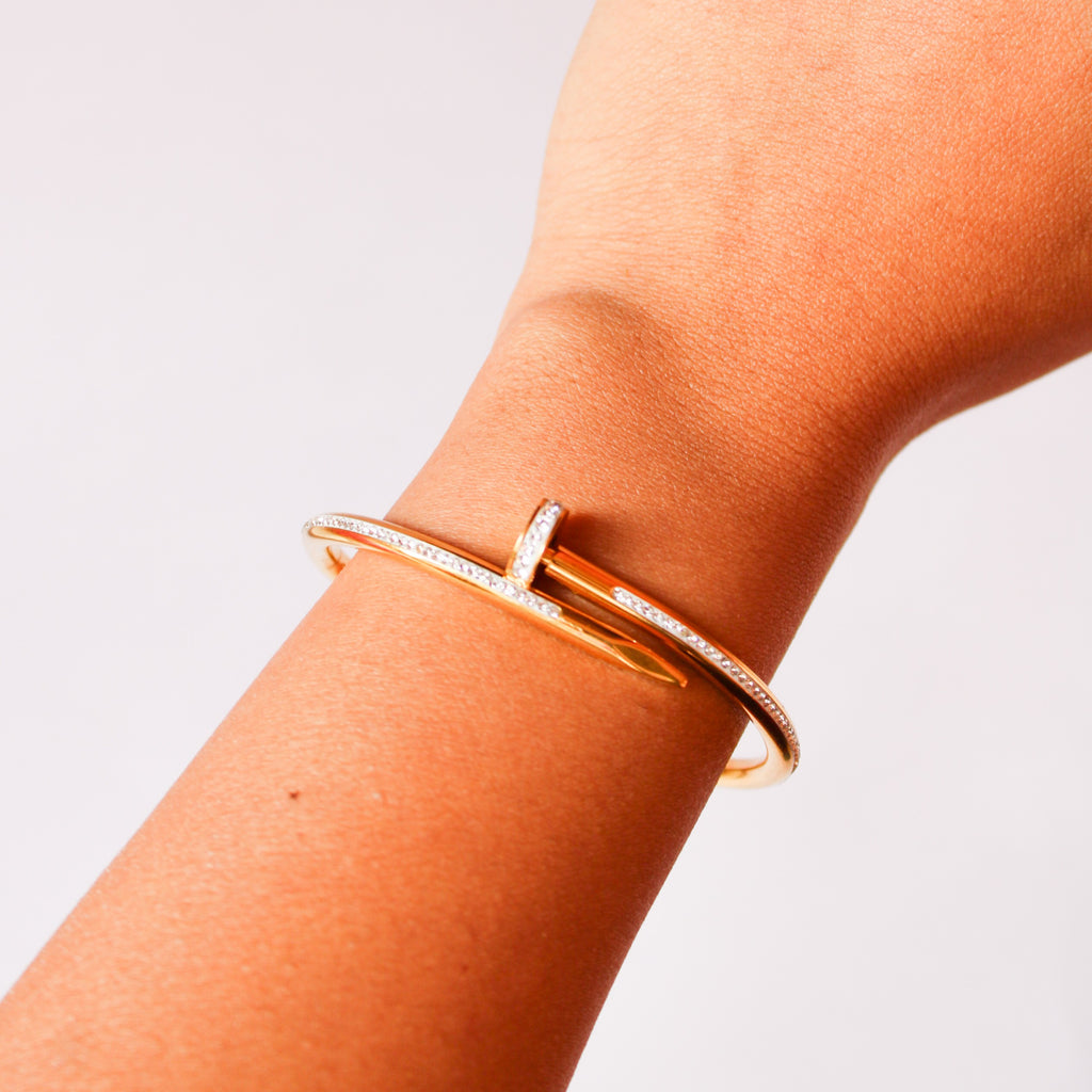 Gia Gold Studded Bracelet